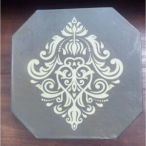 Octagon Chocolate Gold Nesting Gift Boxes‎ Set Of 5 Empty By Broadway Basketeers